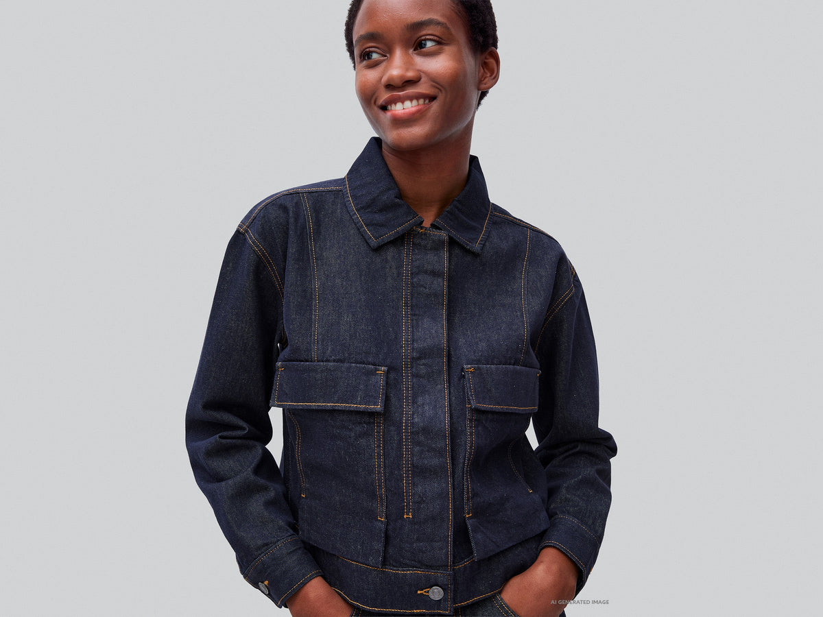 Giacca di jeans con tasconi