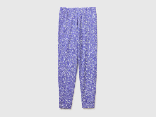 Pantaloni con stampa floreale