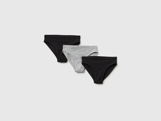Tre slip bassi in cotone super stretch