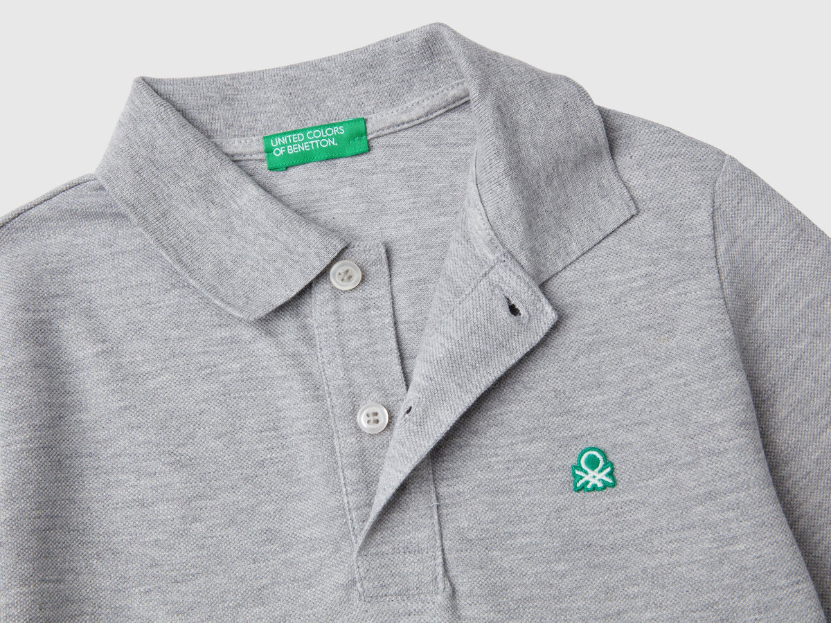 Polo manica lunga cotone