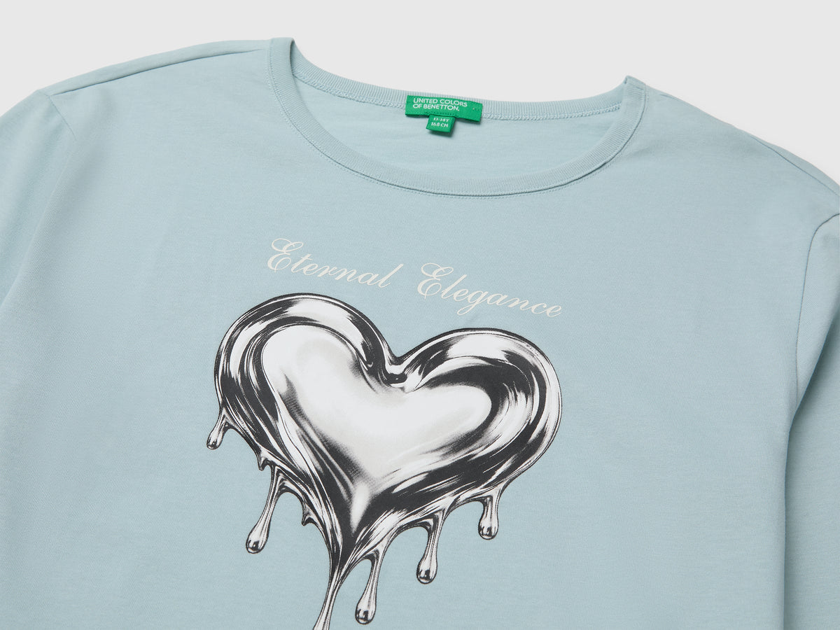 T-shirt 100% cotone bio con stampa