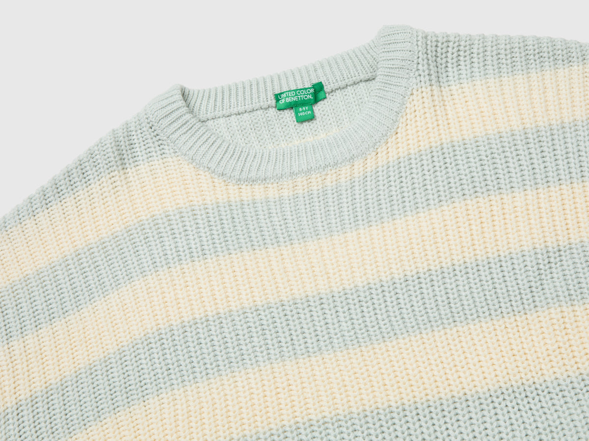 Maglia a righe bicolor