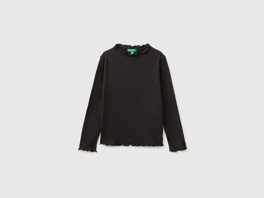 T-shirt lupetto in caldo misto cotone