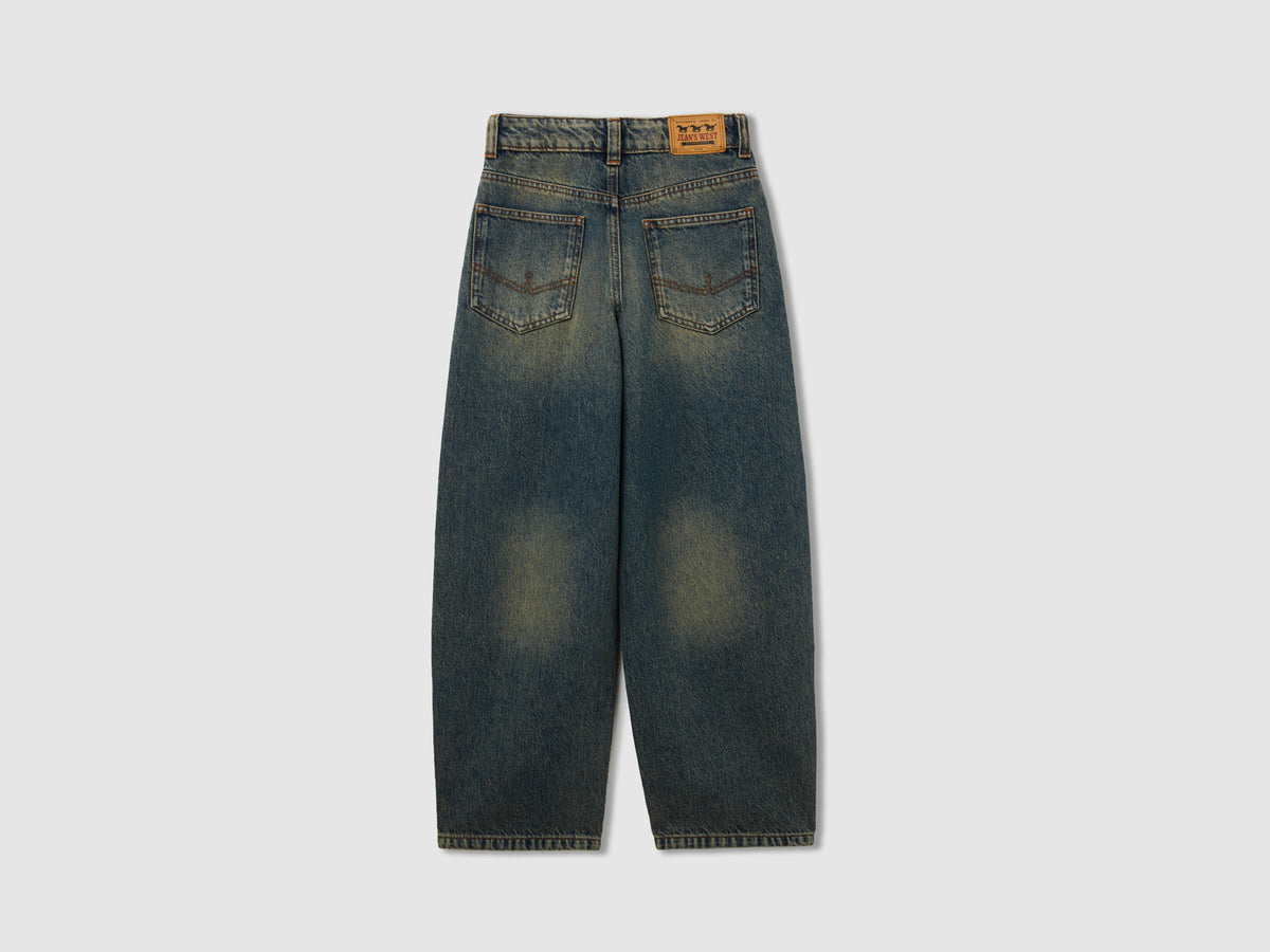 Jeans barrel fit lavaggio vintage
