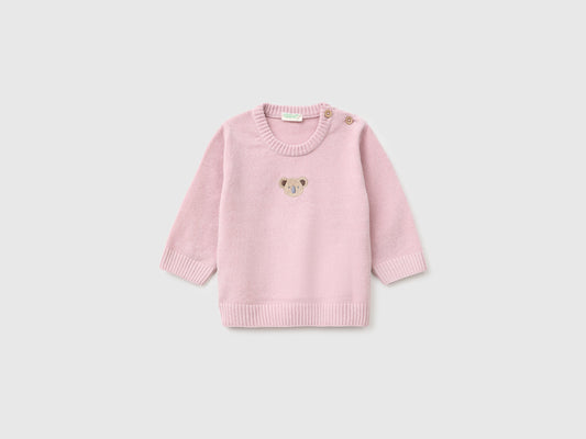 Maglia in ciniglia con ricamo