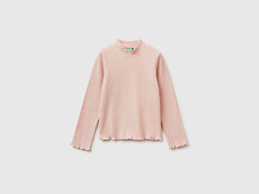 T-shirt lupetto in caldo misto cotone