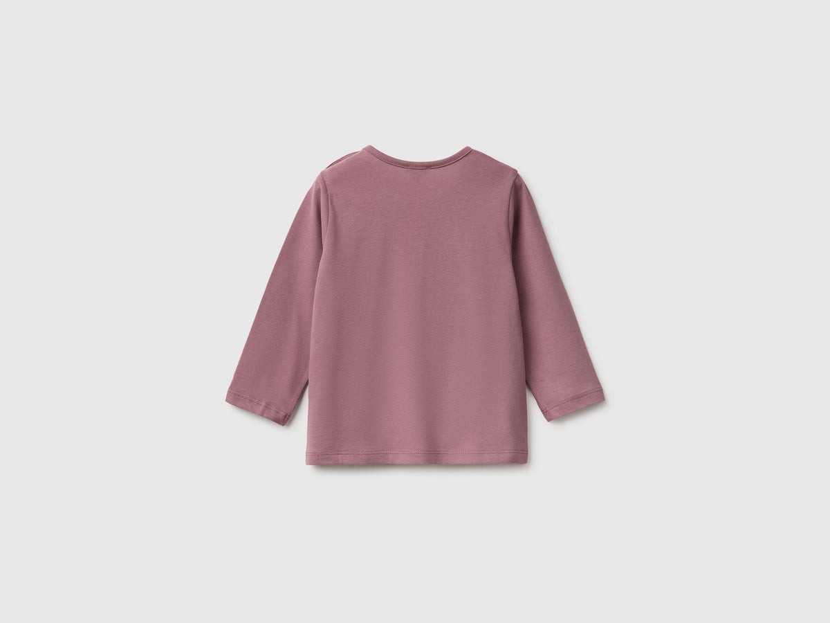 T-shirt con stampa in cotone bio