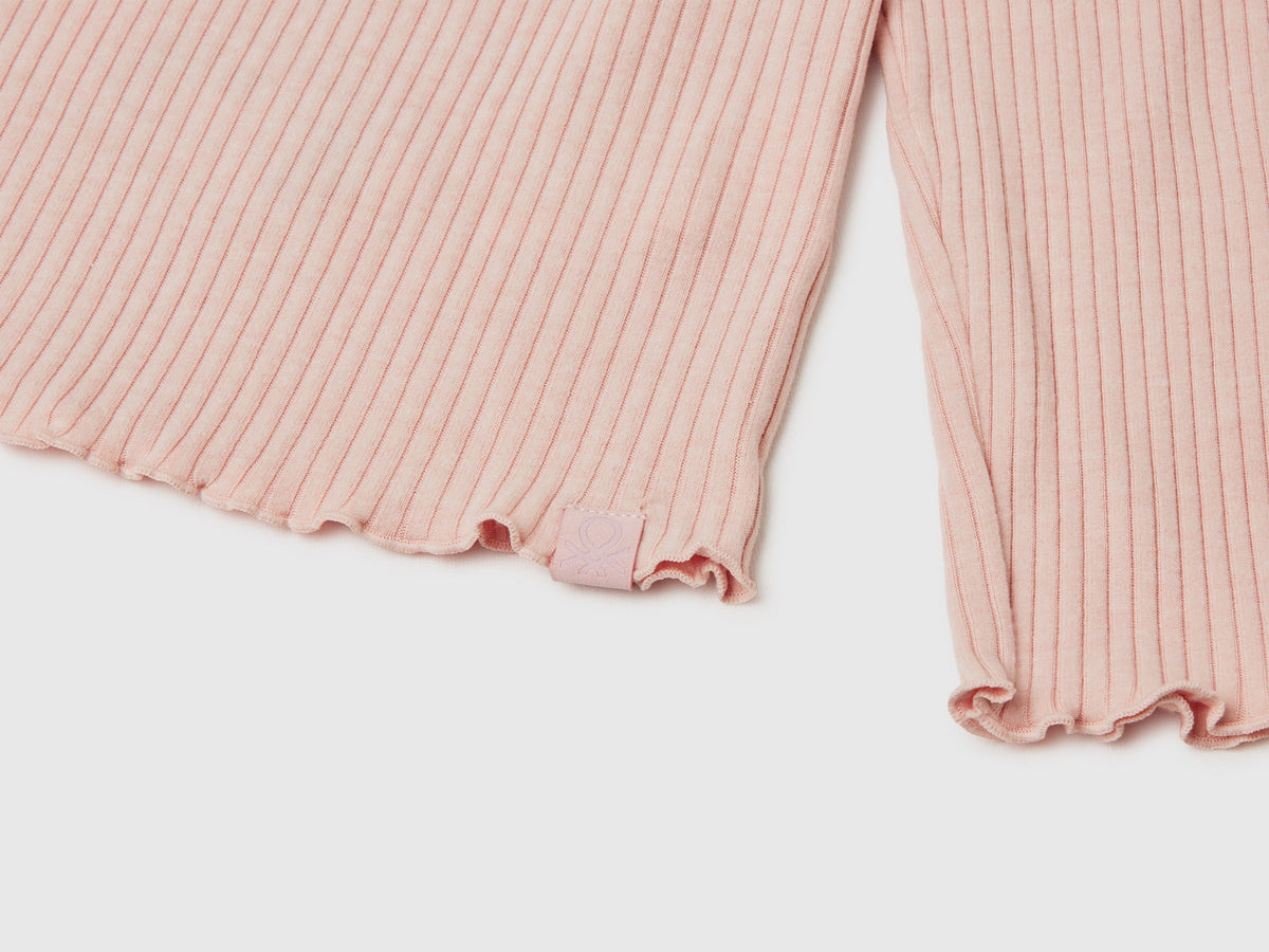 T-shirt lupetto in caldo misto cotone