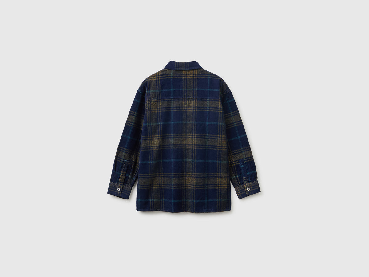 Camicia tartan in velluto