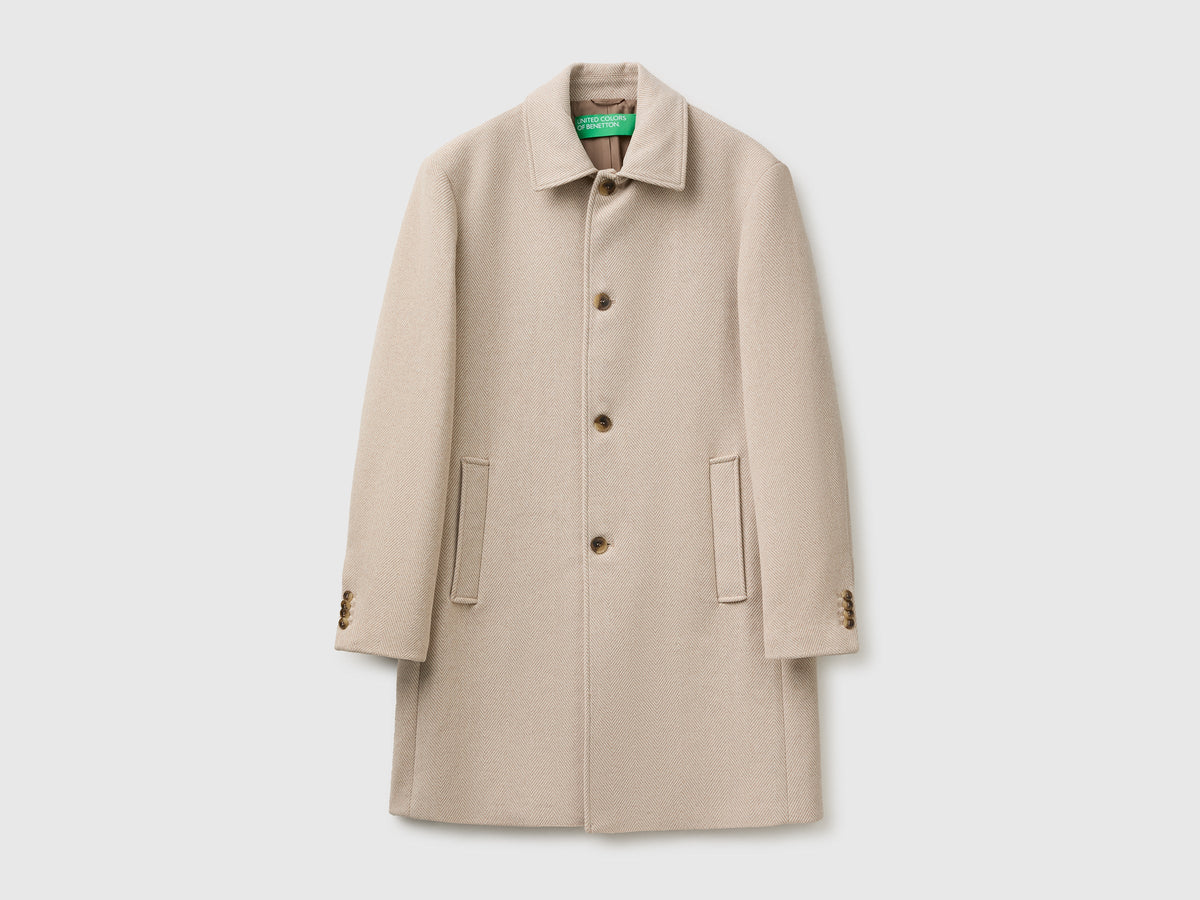 Cappotto in misto lana