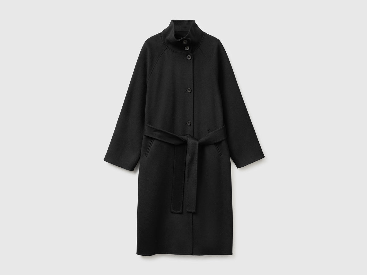 Cappotto lungo in lana e cashmere