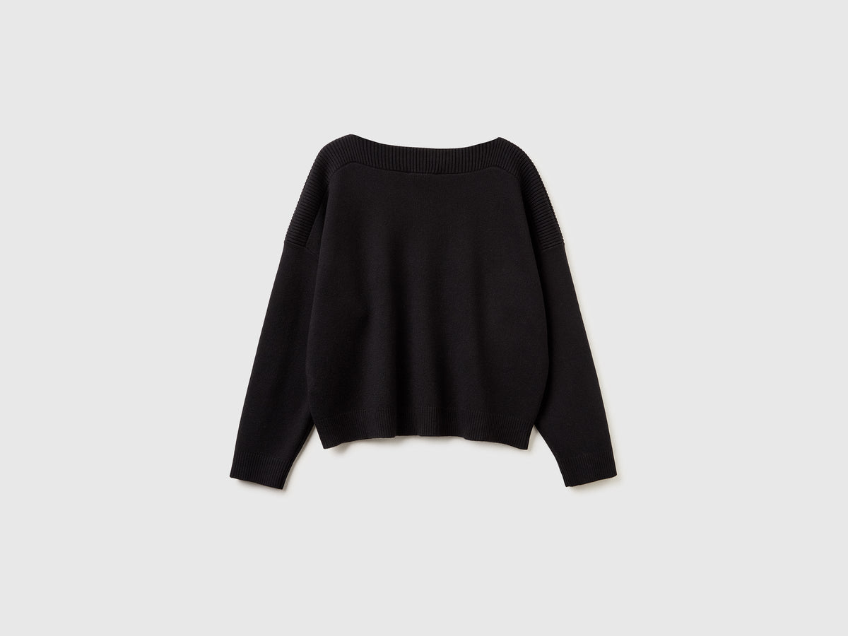 Maglia jacquard boxy fit