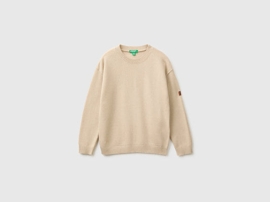 Maglia in misto lana e viscosa