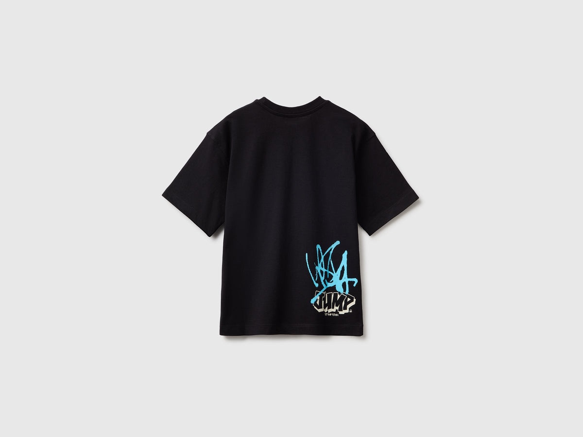 T-shirt con stampa fronte e retro