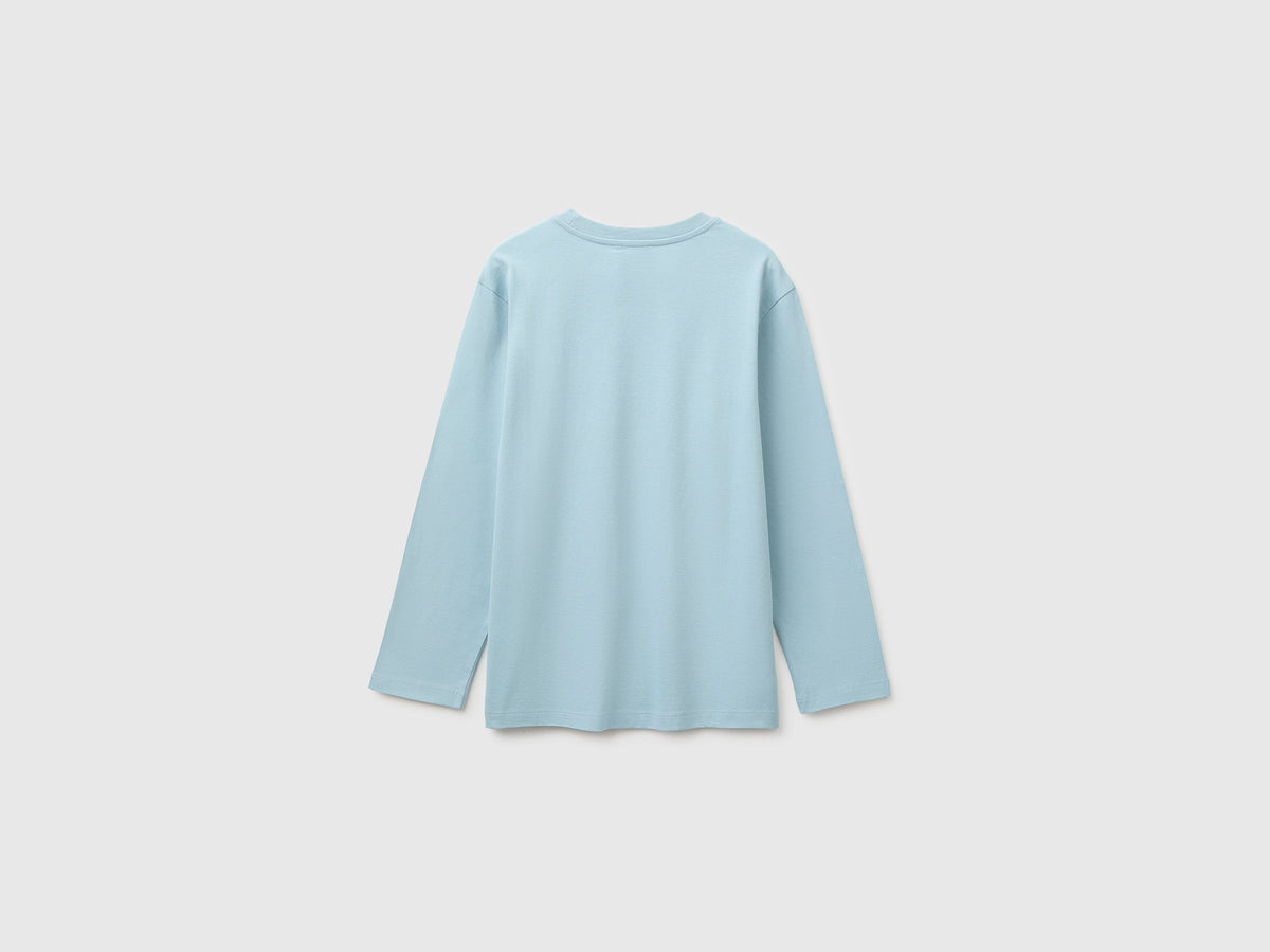 T-shirt con stampa e ricamo