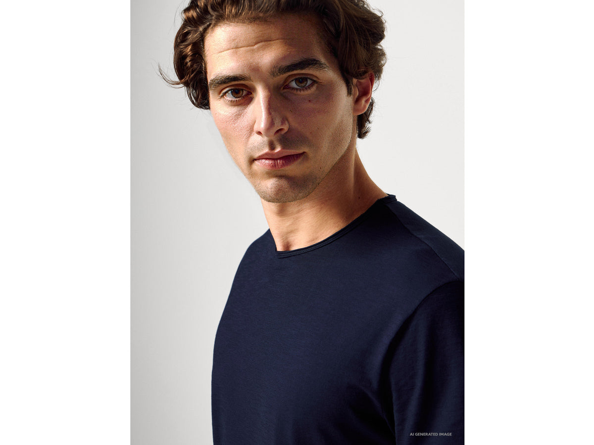 T-shirt in cotone fiammato