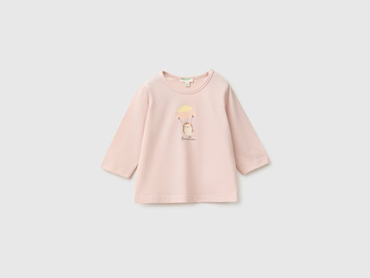 T-shirt con stampa in cotone bio