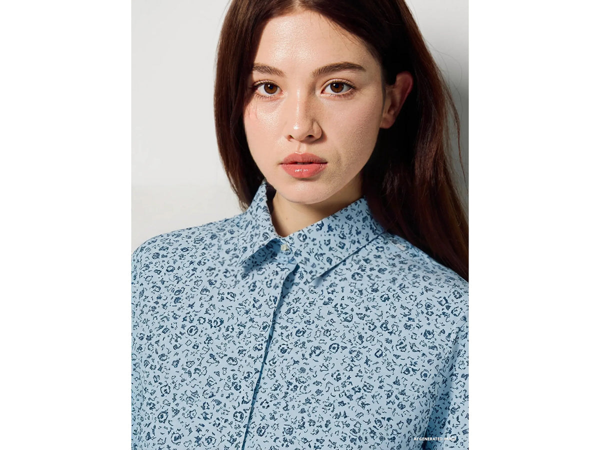 Camicia fantasia in cotone leggero