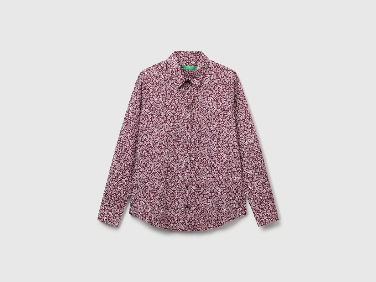 Camicia fantasia in cotone leggero