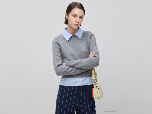 Maglia con colletto a camicia