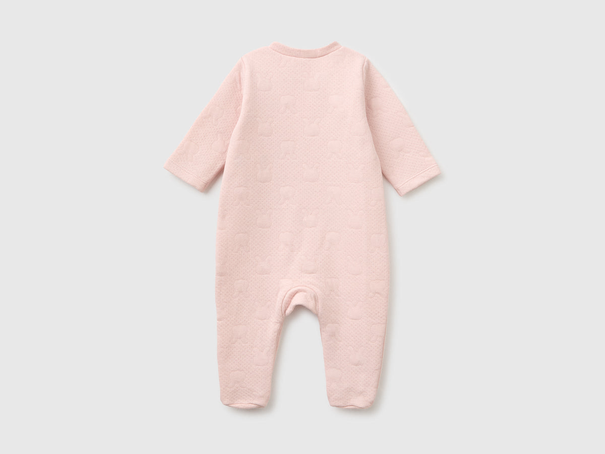 Tutina con coniglietti jacquard