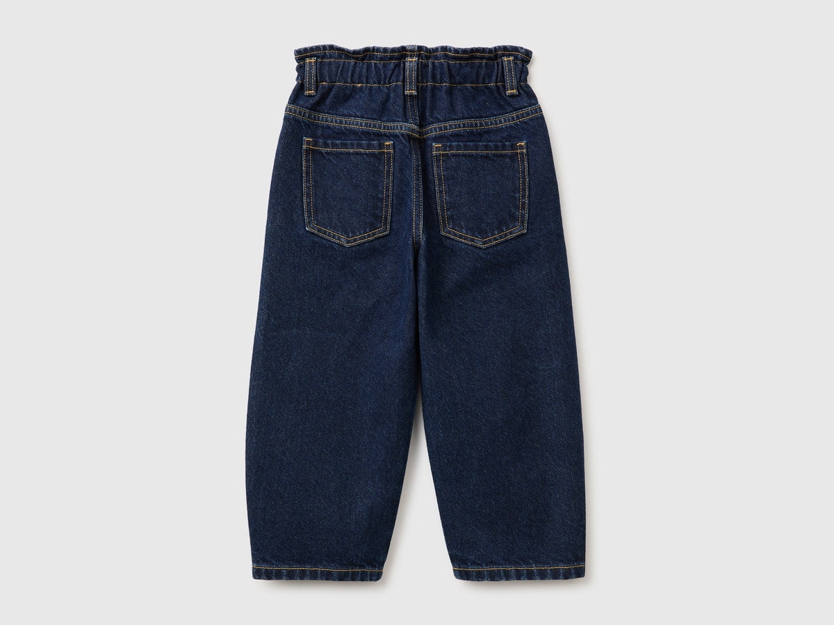 Jeans baloon fit con ricami