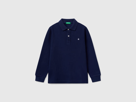 Polo manica lunga cotone