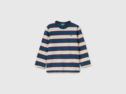T-shirt a righe in cotone bio