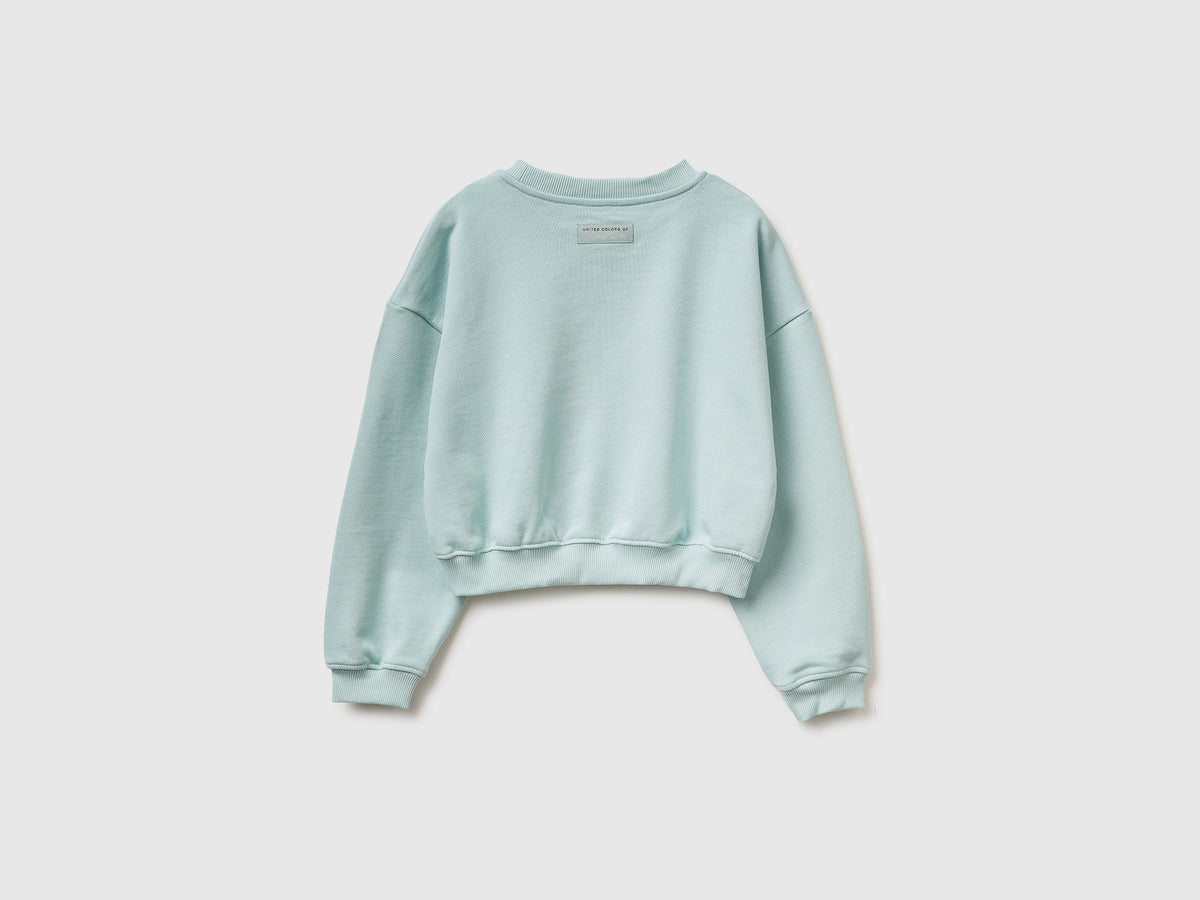 Felpa cropped fit