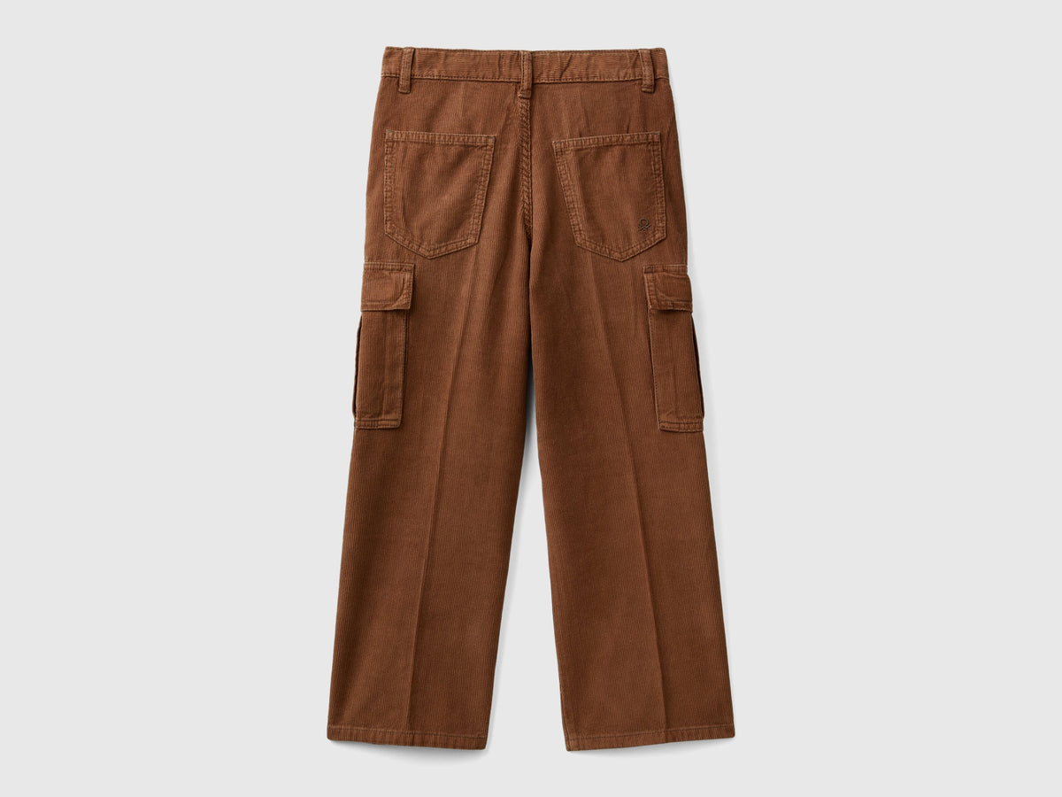 Pantaloni cargo in velluto