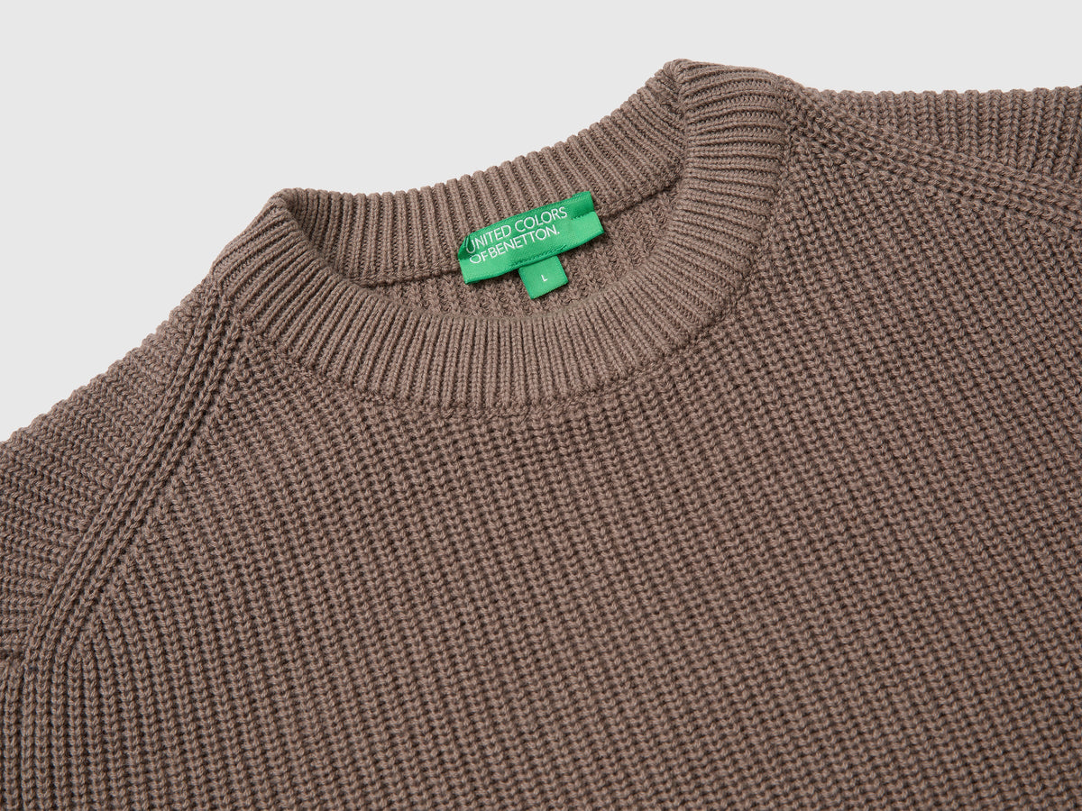 Maglia regular fit in misto lana