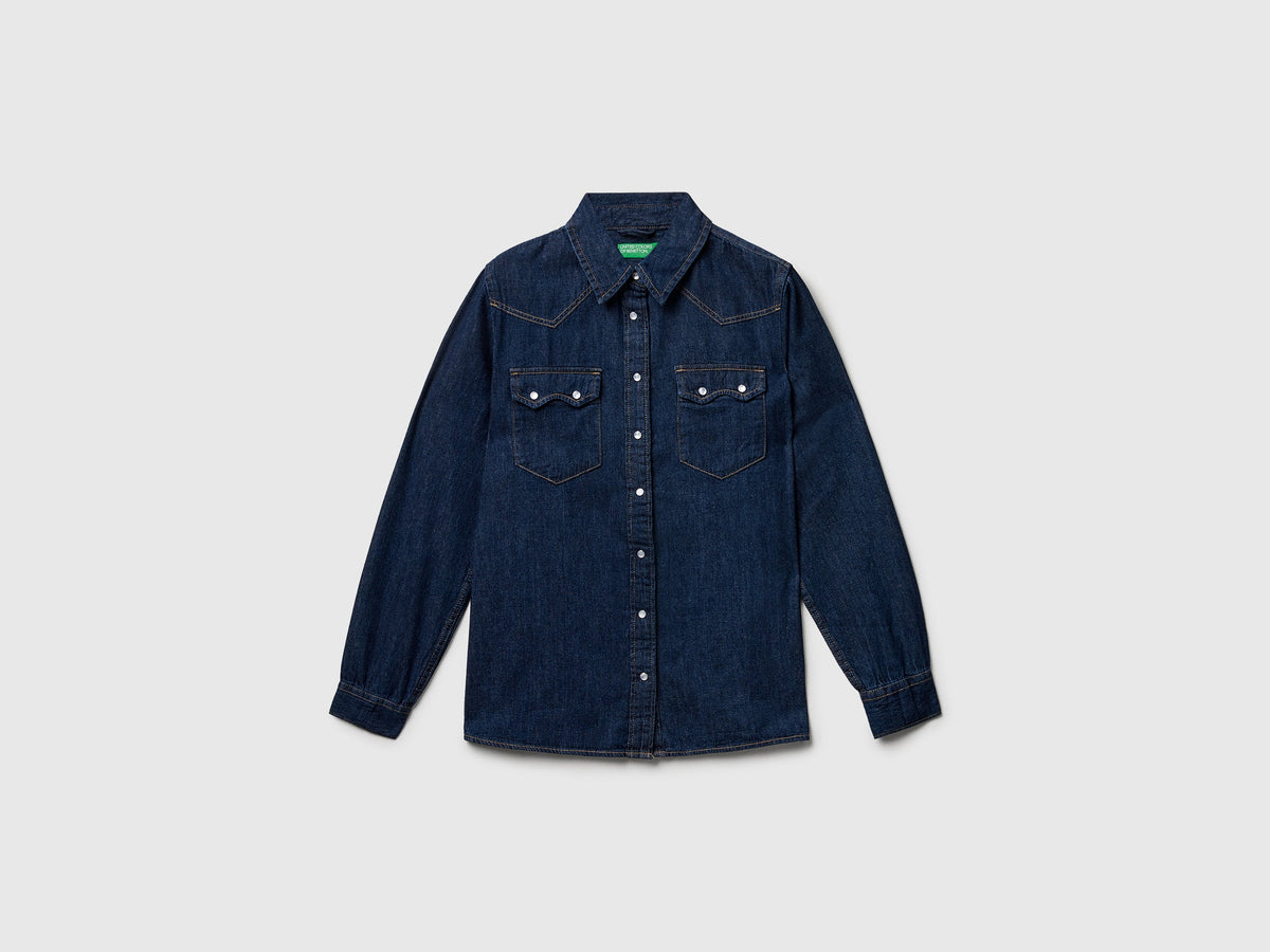 Camicia western di jeans
