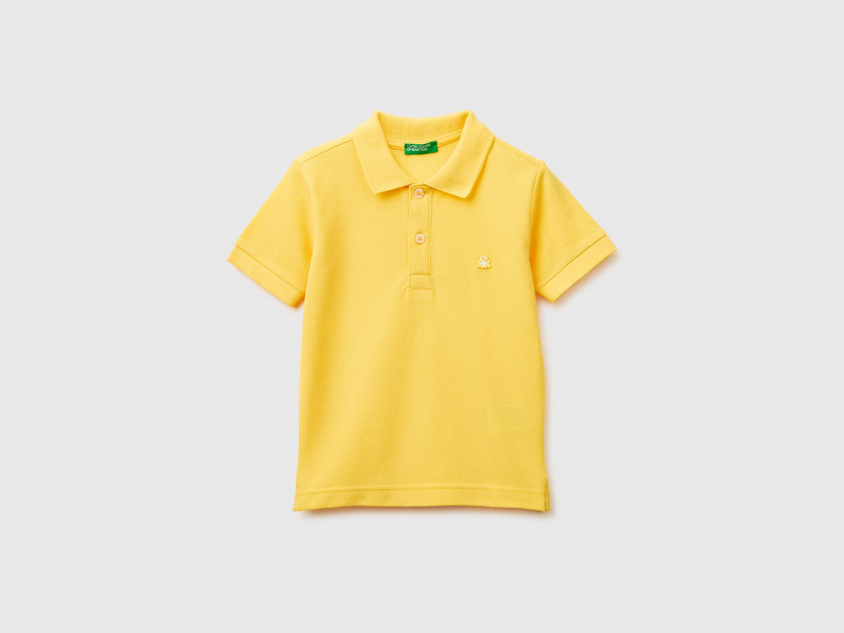 Polo manica corta in puro cotone