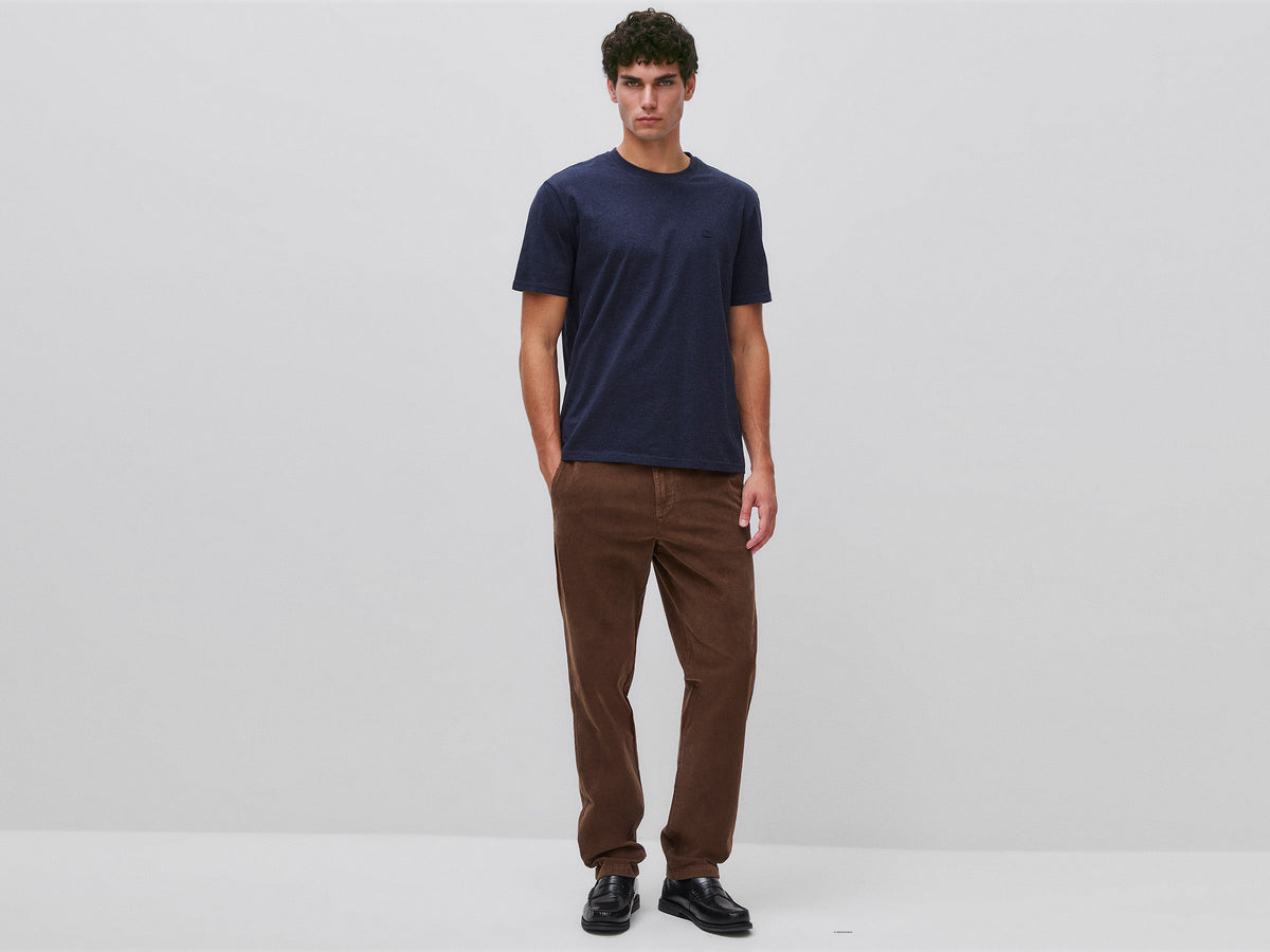 Pantaloni slim fit in velluto stretch