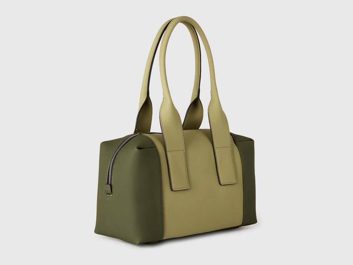 Borsa bauletto color block