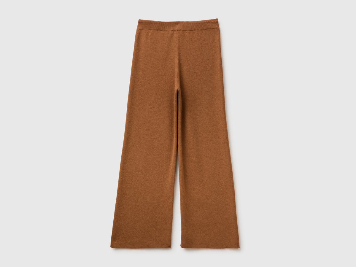 Pantaloni in maglia di misto cashmere