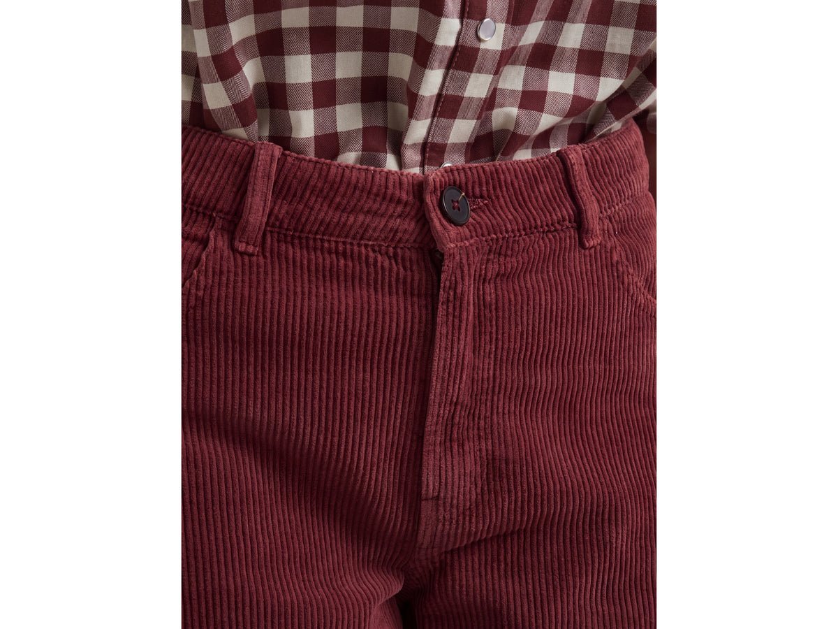 Pantaloni barrel fit in velluto a costine lavaggio vintage