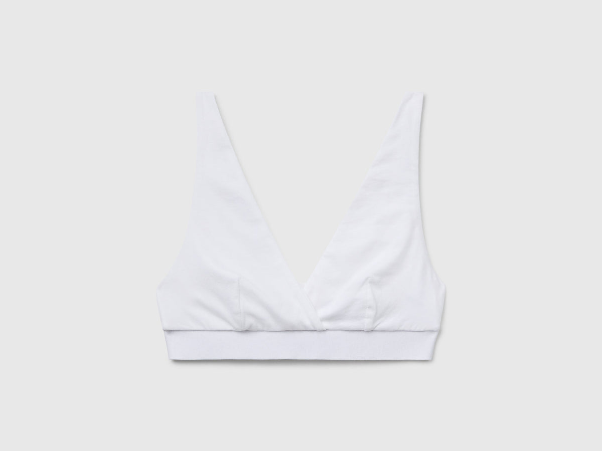 Reggiseno a triangolo in cotone stretch