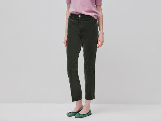 Chino in velluto elasticizzato