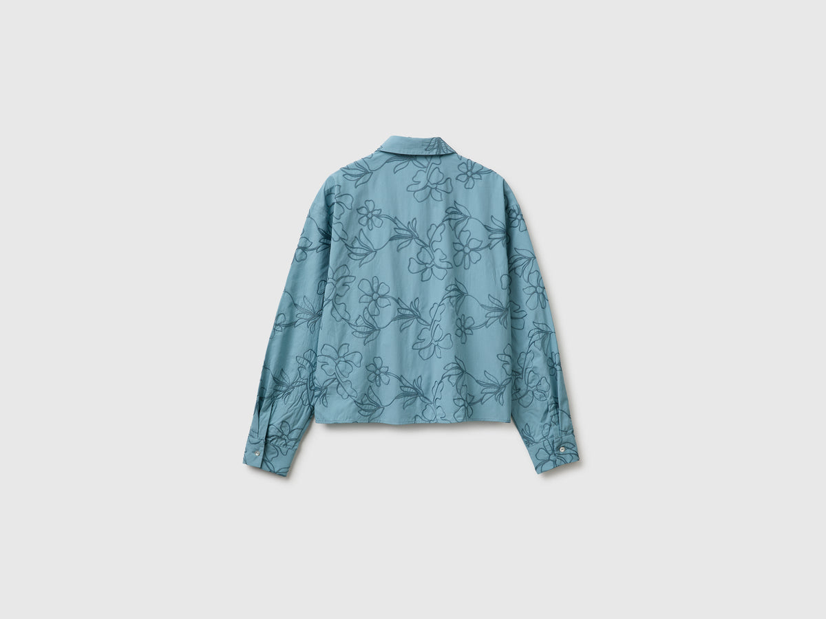 Camicia ricamata 100% cotone