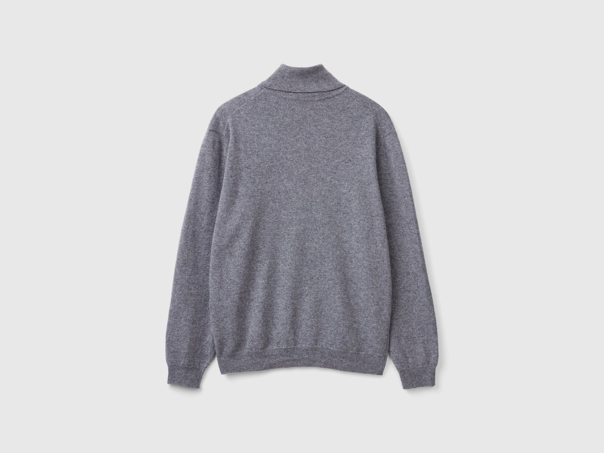Dolcevita grigio in pura lana Merino