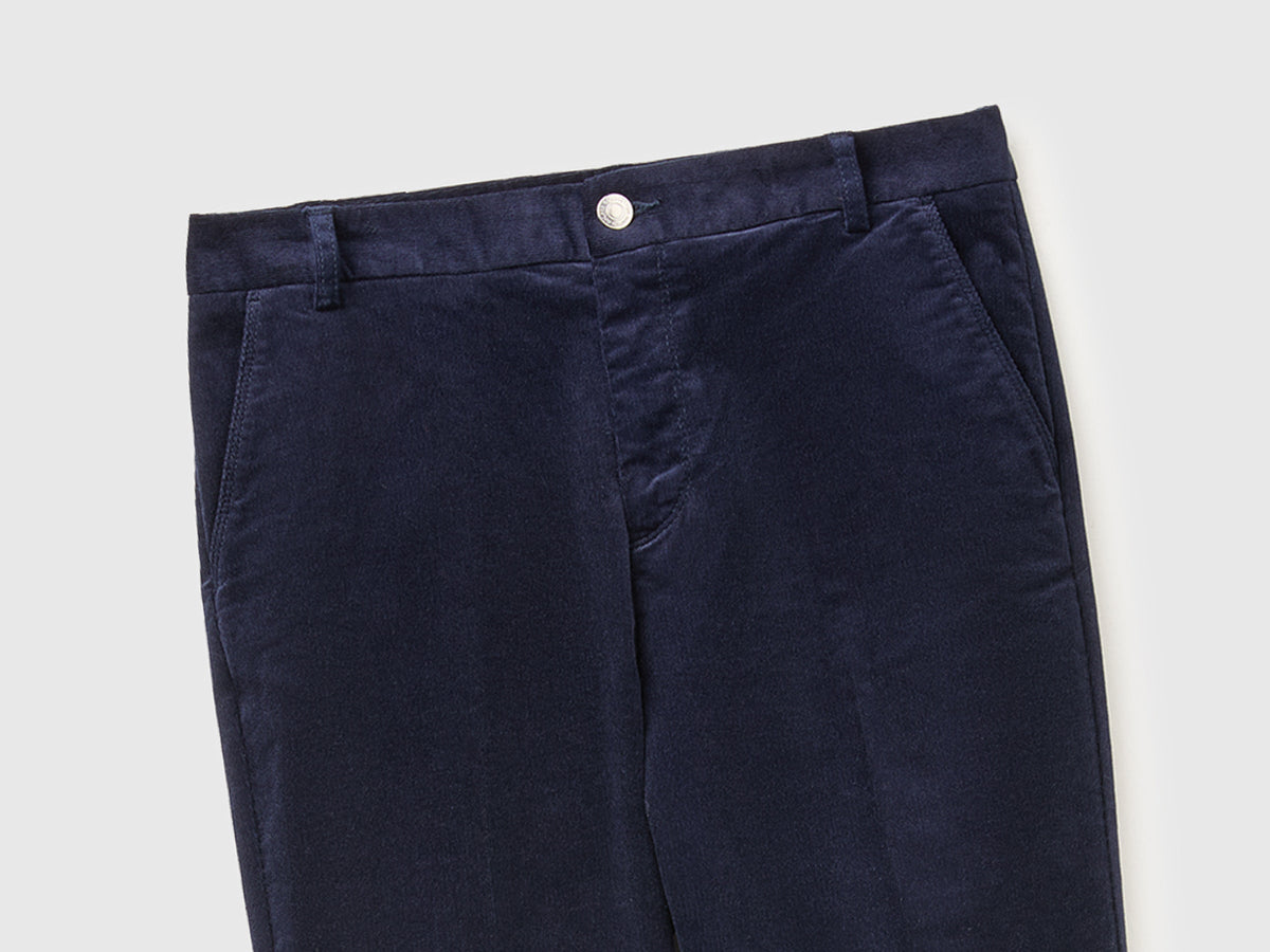 Chino in velluto elasticizzato