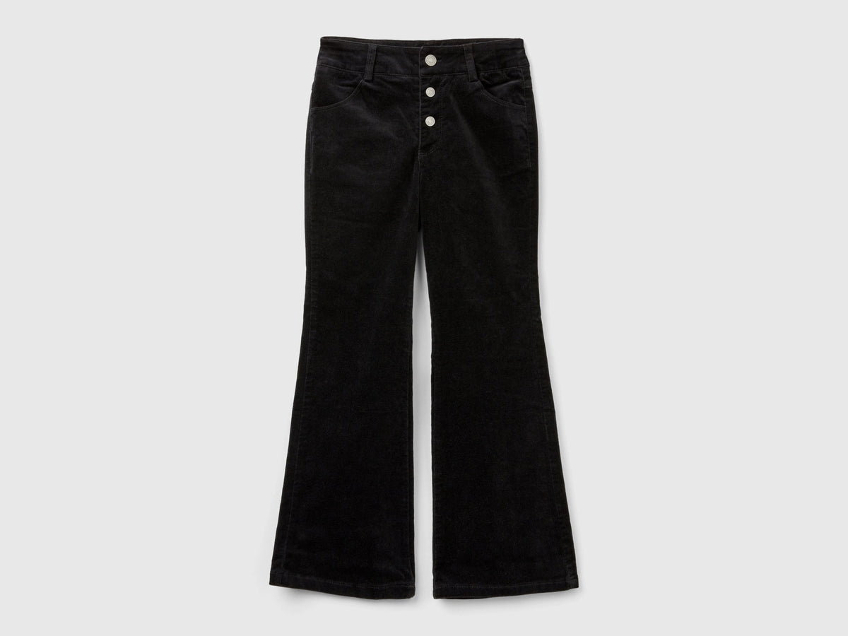 Pantaloni in velluto flare fit