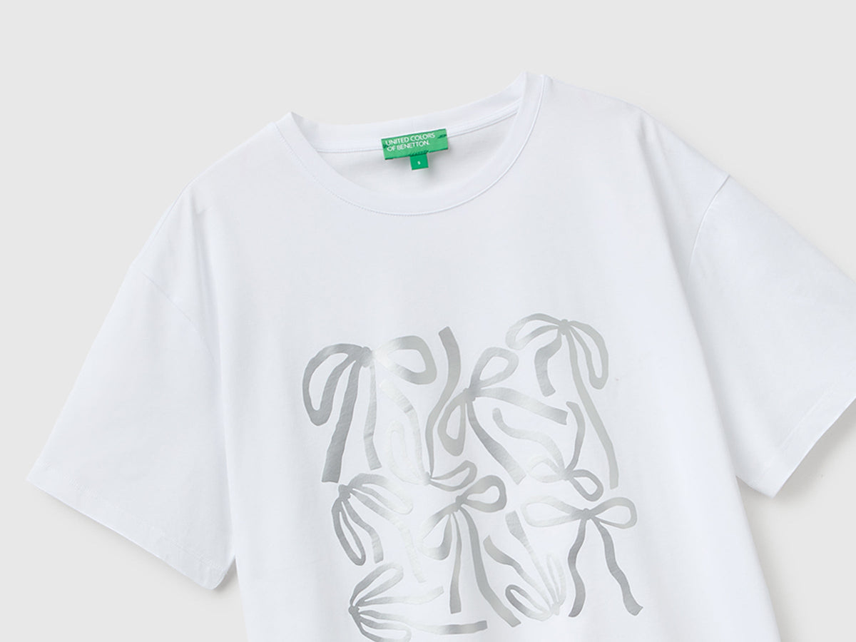 T-shirt over fit con stampa