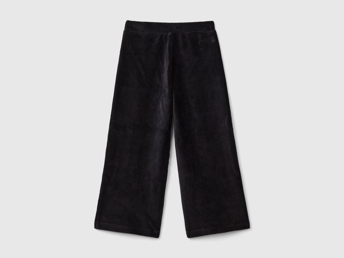 Pantaloni ampi in ciniglia