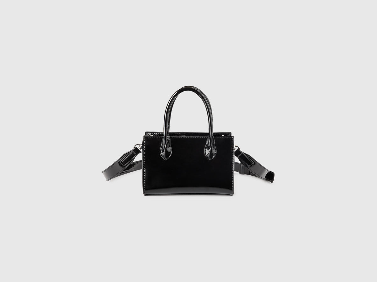 Mini borsa in vernice