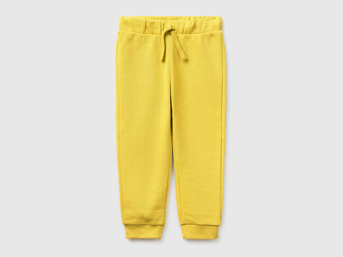 Pantaloni in cotone bio con logo