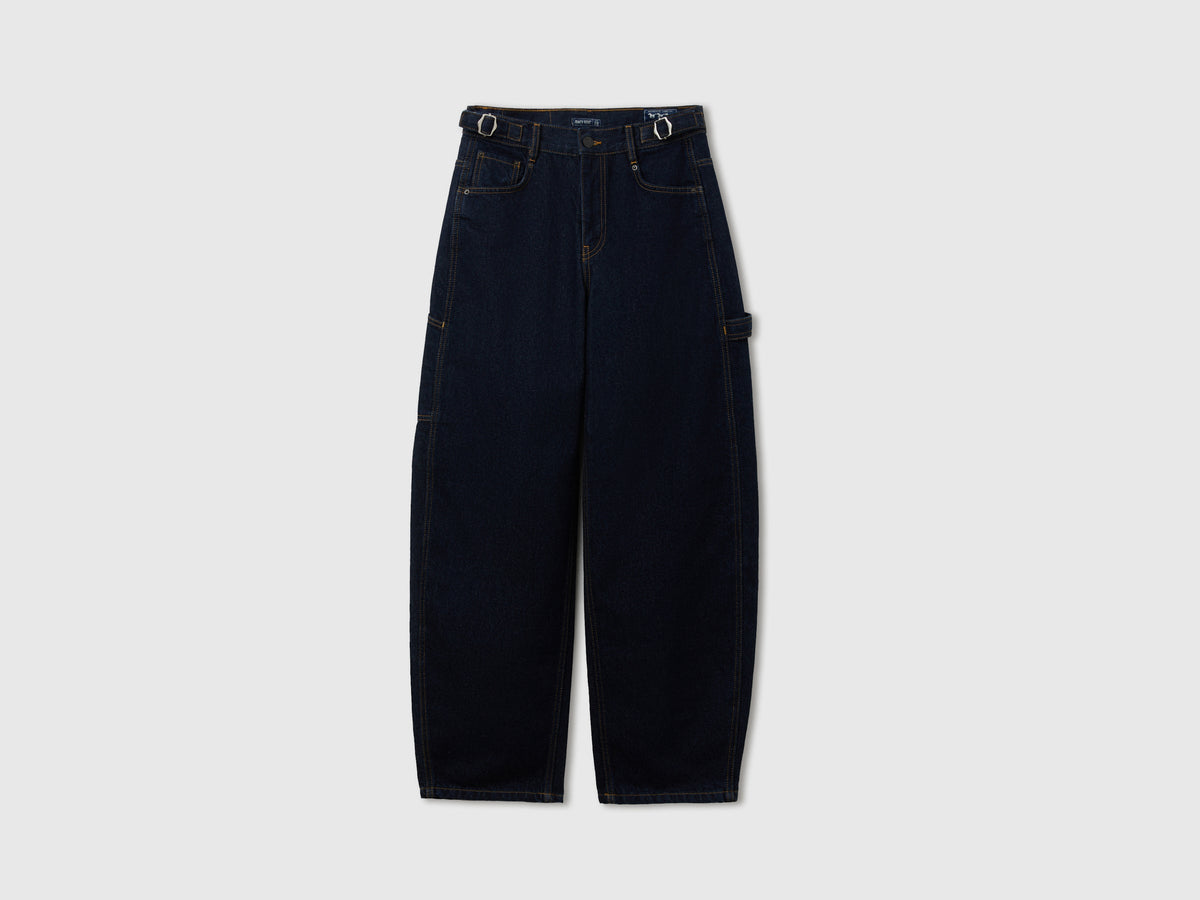 Jeans barrel fit lavaggio scuro