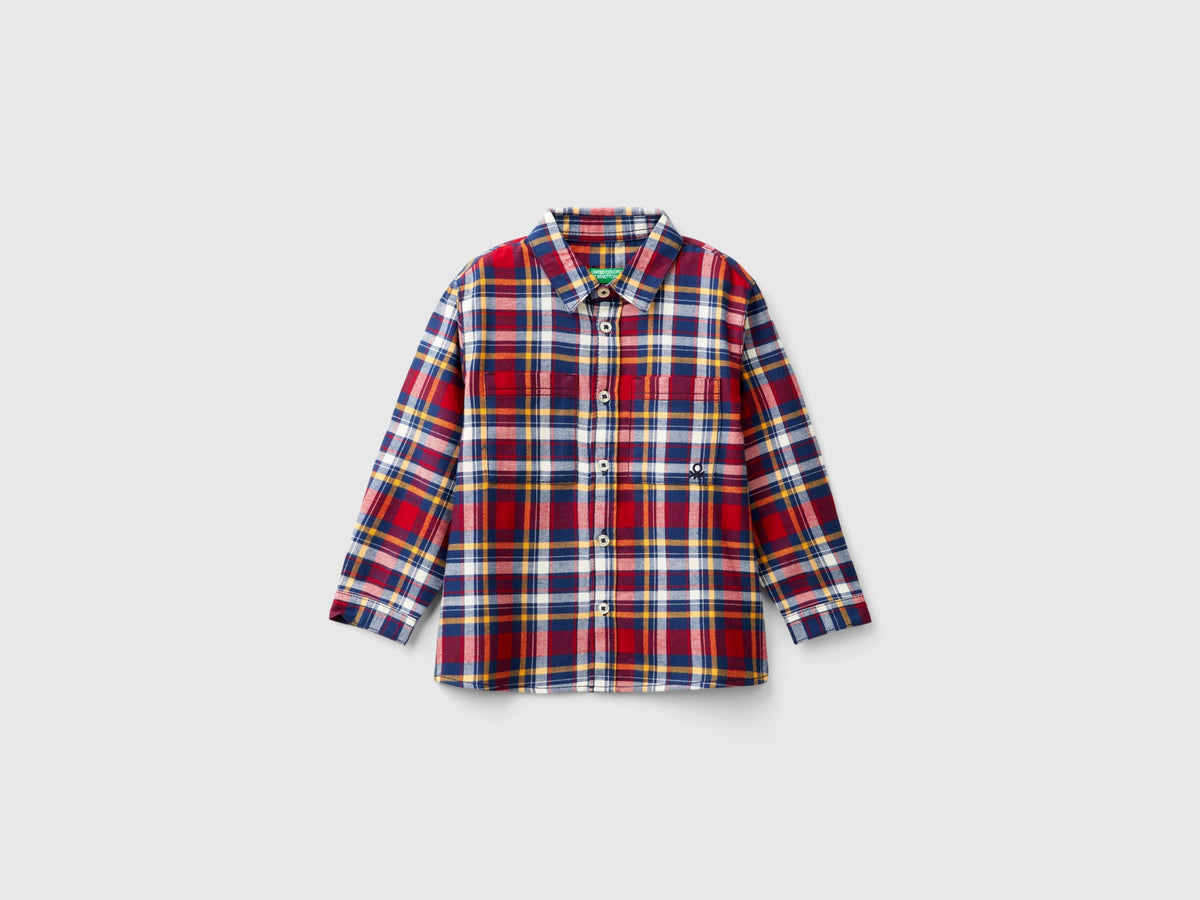Camicia scozzese 100% cotone