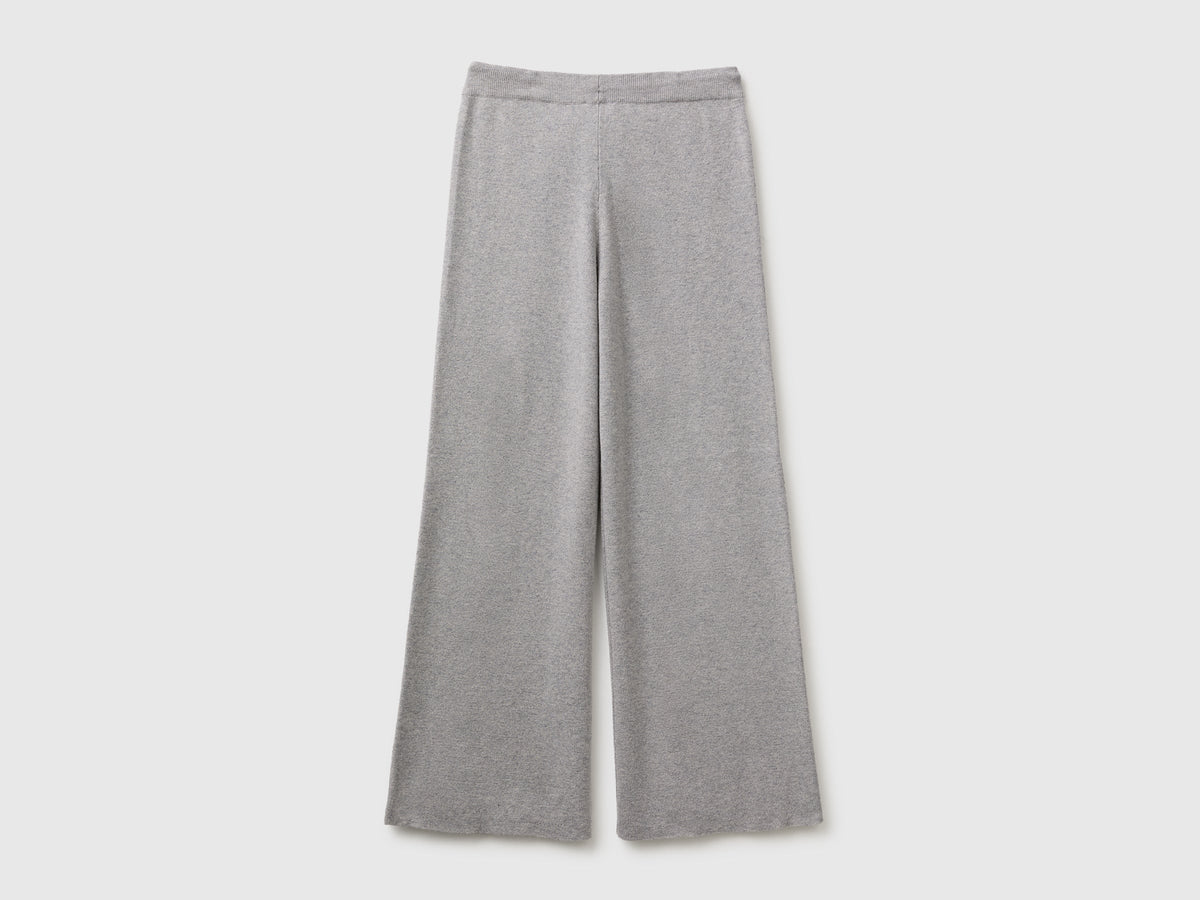 Pantaloni in maglia di misto cashmere
